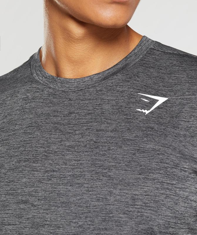 Gymshark Arrival Marl T-Shirt T-Shirts Grijs | 61ZPUEVTG