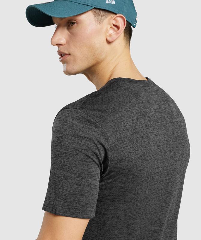 Gymshark Arrival Marl T-Shirt T-Shirts Zwart | 13OTIPKRJ