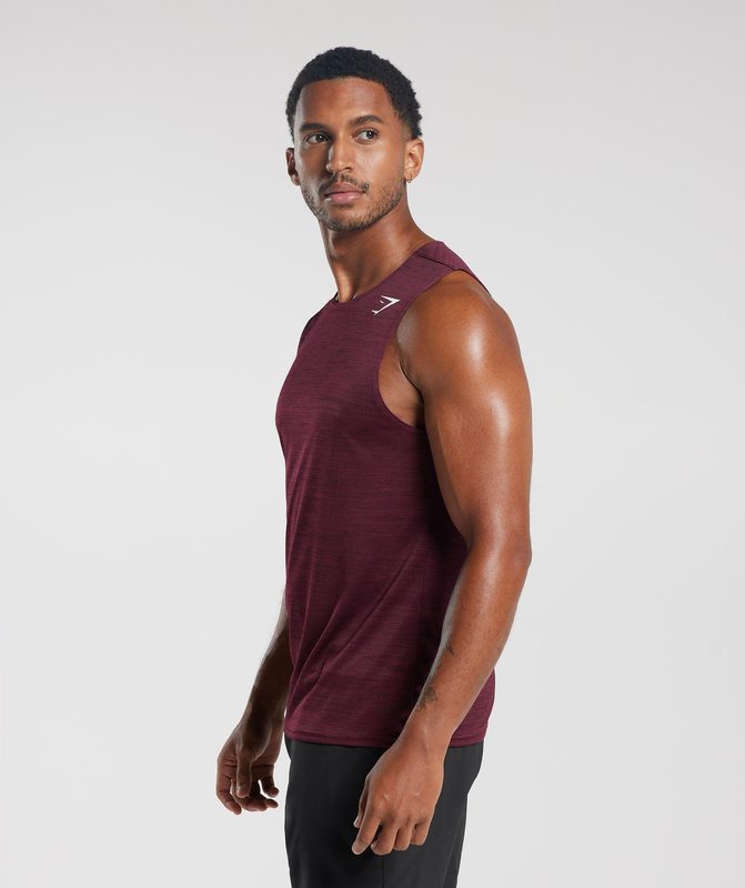 Gymshark Arrival Marl Tank Tanktop Bruin | 74MEIGOWQ