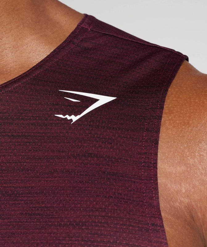 Gymshark Arrival Marl Tank Tanktop Bruin | 74MEIGOWQ