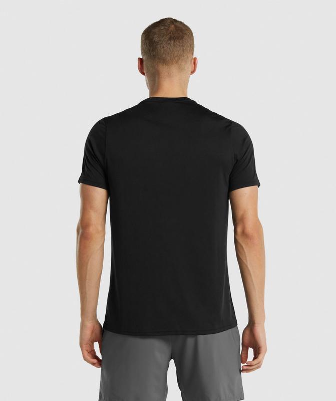 Gymshark Arrival Regular Fit T-Shirt T-Shirts Zwart | 12SKWJHRN