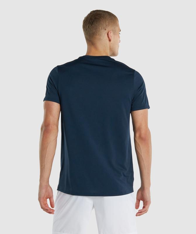 Gymshark Arrival Regular Fit T-Shirt T-Shirts Donkerblauw | 97QPNZBVO