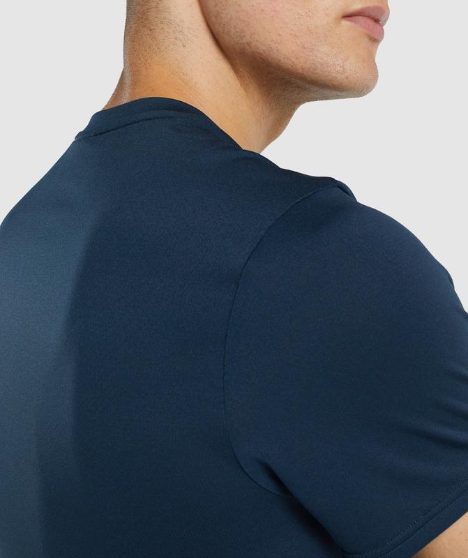 Gymshark Arrival Regular Fit T-Shirt T-Shirts Donkerblauw | 97QPNZBVO