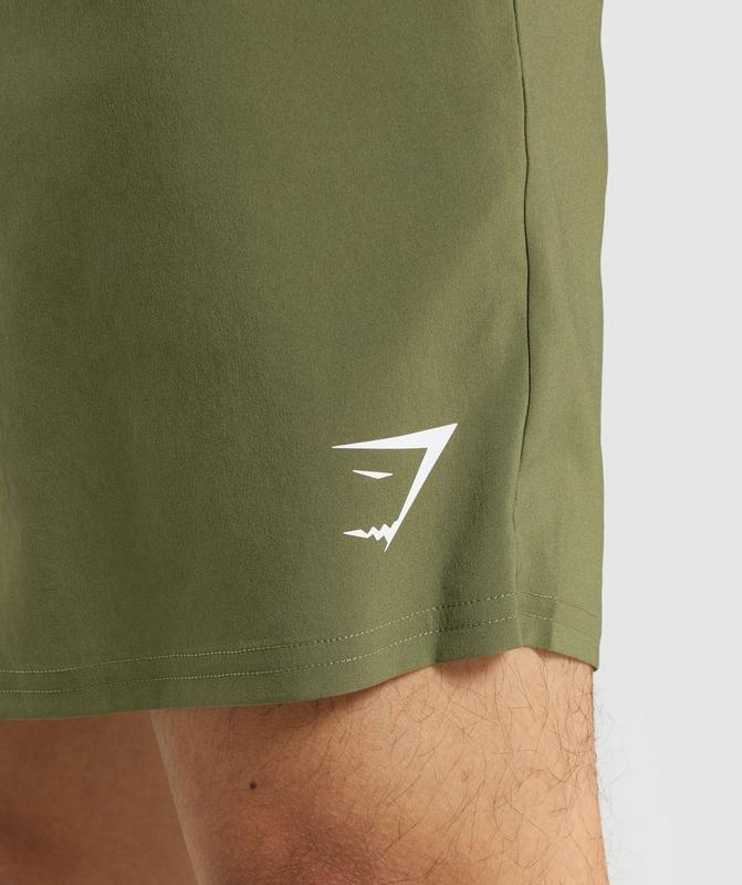 Gymshark Arrival Shorts Korte Broek Donkergroen | 41YWJHNZU