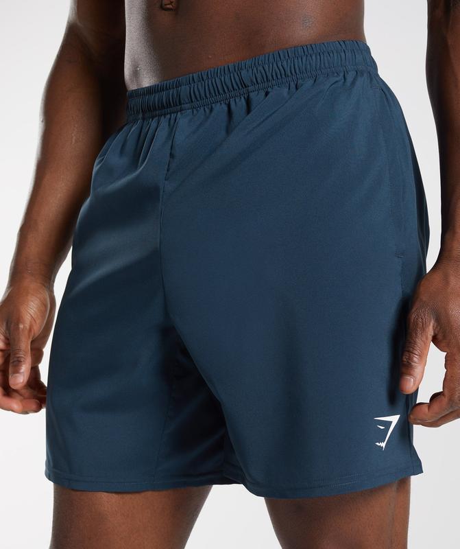 Gymshark Arrival Shorts Korte Broek Donkerblauw | 05ZTBQKYO