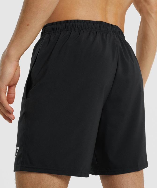 Gymshark Arrival Shorts Korte Broek Zwart | 45QIMGVBC