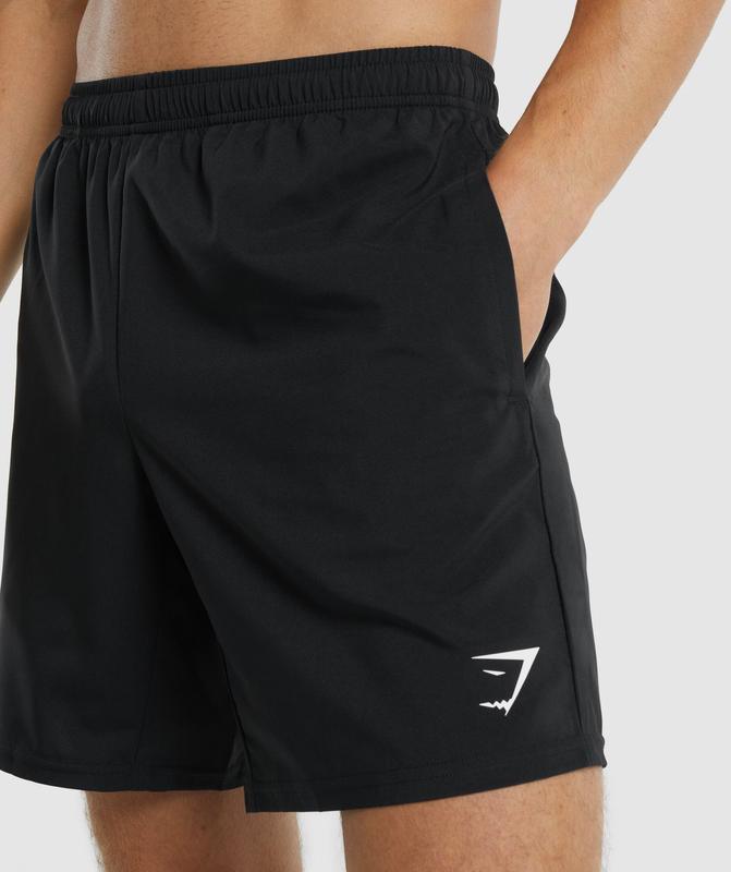 Gymshark Arrival Shorts Korte Broek Zwart | 45QIMGVBC