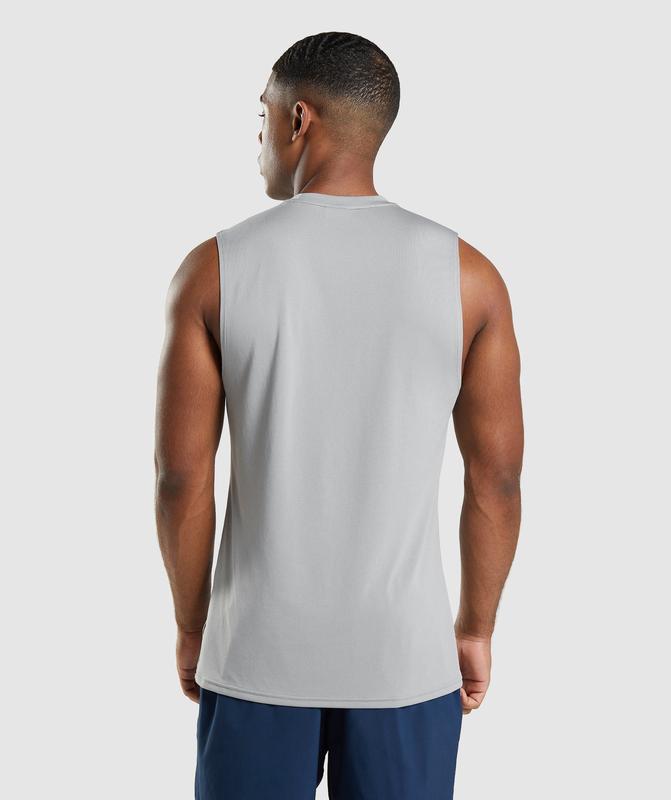 Gymshark Arrival Sleeveless T-Shirt Tanktop Grijs | 18MXJOEHL