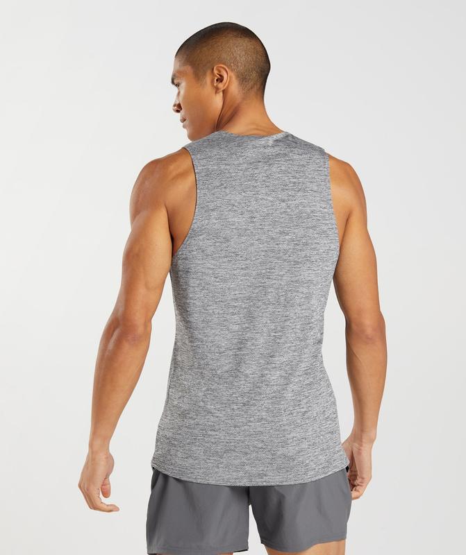 Gymshark Arrival Slim Marl Tank Tanktop Grijs | 35DZTWUQX