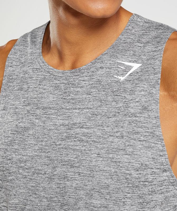 Gymshark Arrival Slim Marl Tank Tanktop Grijs | 35DZTWUQX