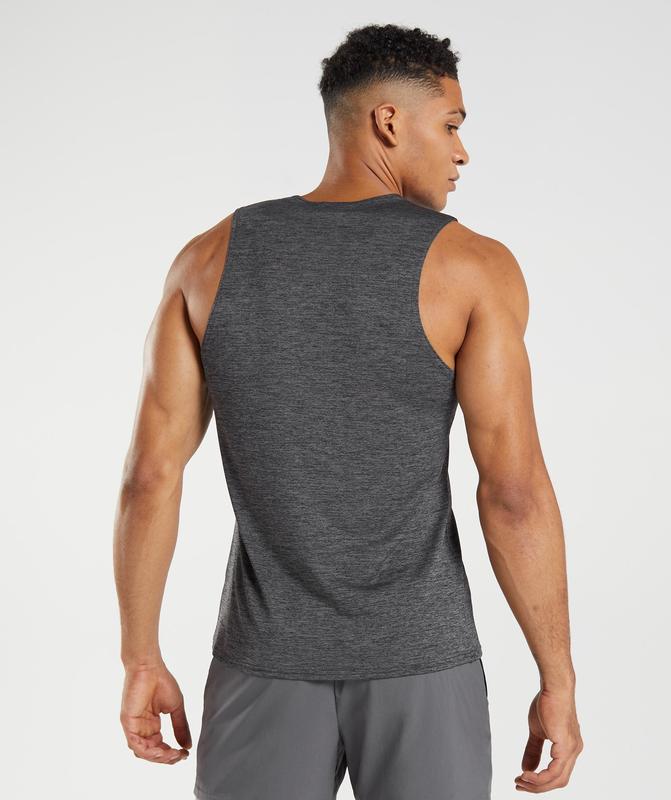 Gymshark Arrival Slim Marl Tank Tanktop Grijs | 82CWYIJQL