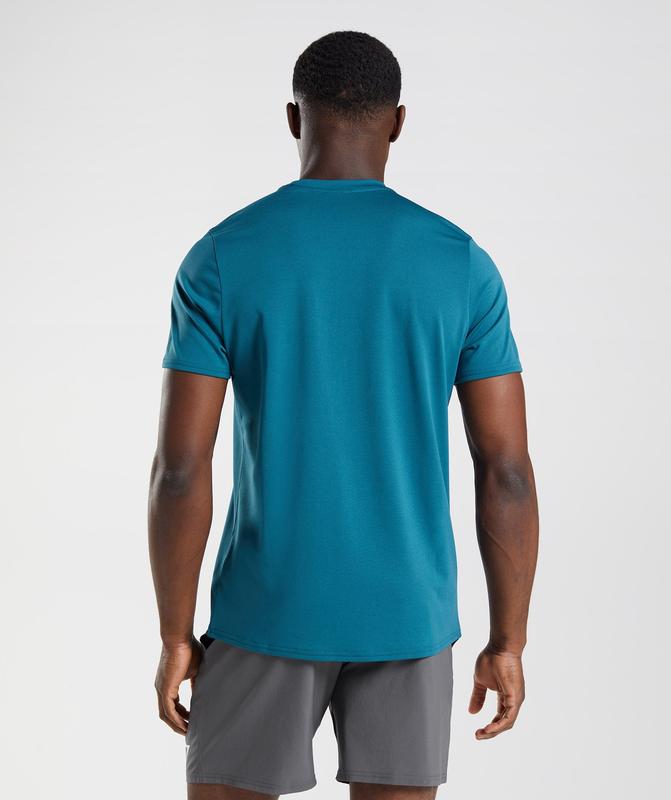 Gymshark Arrival T-Shirt T-Shirts Blauw | 48XNUFTDL