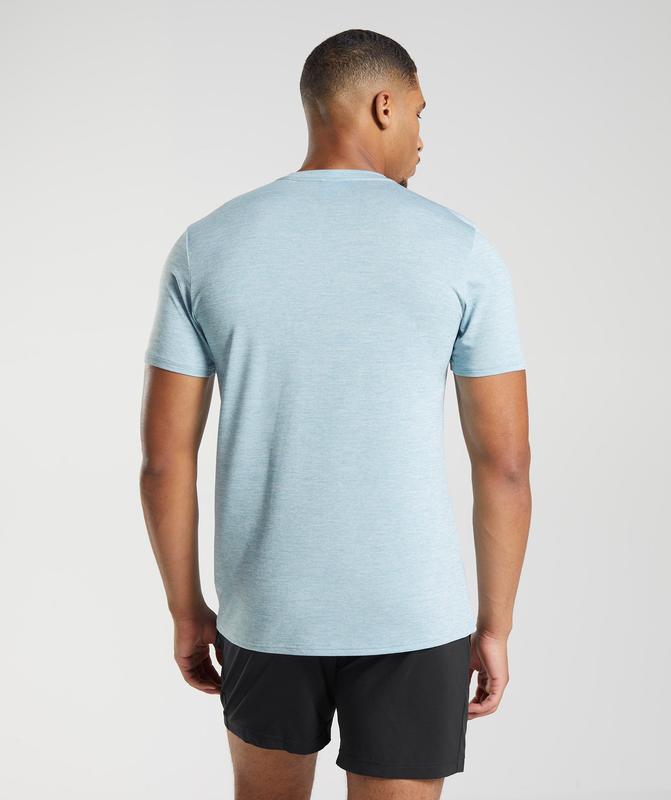 Gymshark Arrival T-Shirt T-Shirts Blauw | 74YMTVUFH