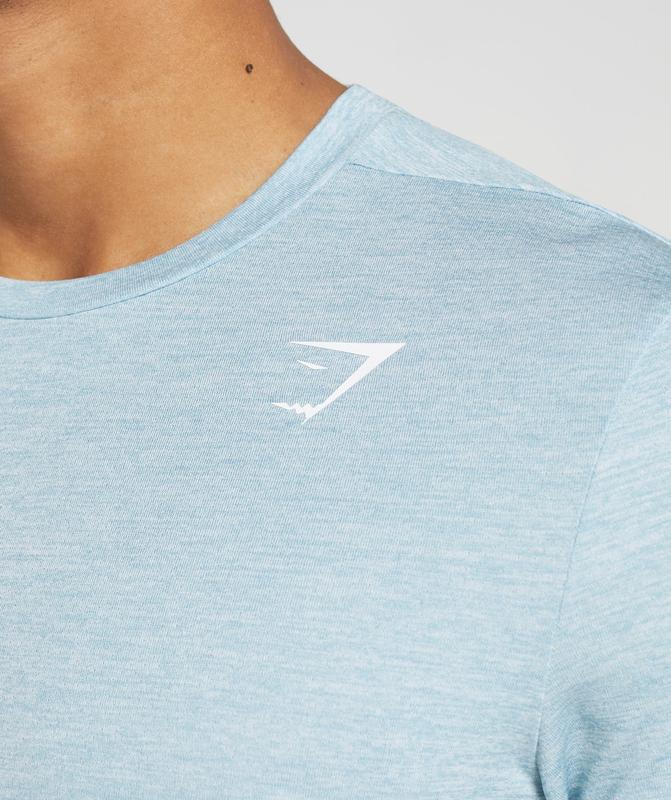 Gymshark Arrival T-Shirt T-Shirts Blauw | 74YMTVUFH