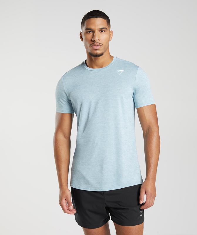 Gymshark Arrival T-Shirt T-Shirts Blauw | 74YMTVUFH