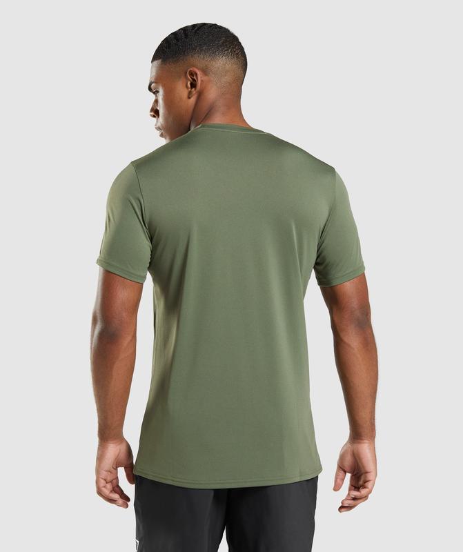 Gymshark Arrival T-Shirt T-Shirts Olijfgroen | 29PVZQABN