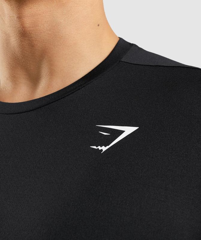 Gymshark Arrival T-Shirt T-Shirts Zwart | 42VNUXEPJ