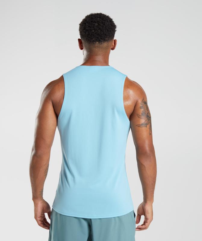 Gymshark Arrival Tank Tanktop Blauw | 20KDRJXBC