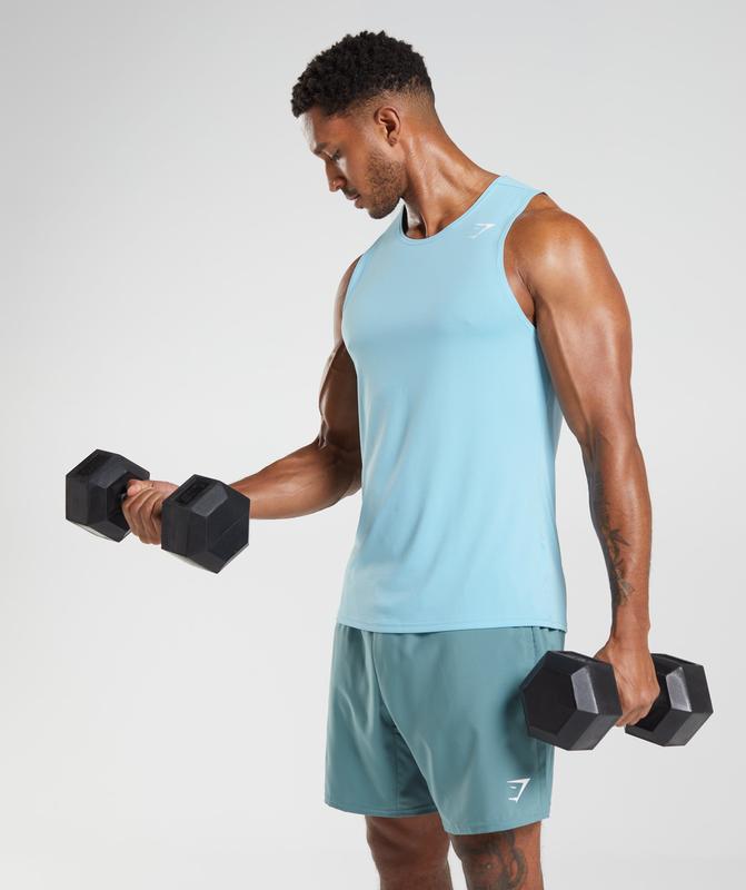 Gymshark Arrival Tank Tanktop Blauw | 20KDRJXBC