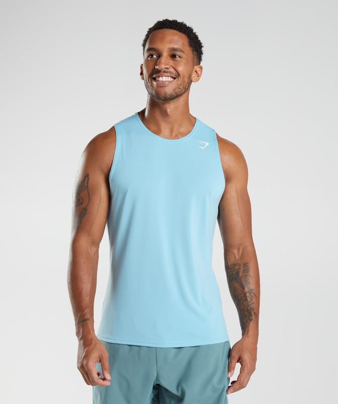 Gymshark Arrival Tank Tanktop Blauw | 20KDRJXBC