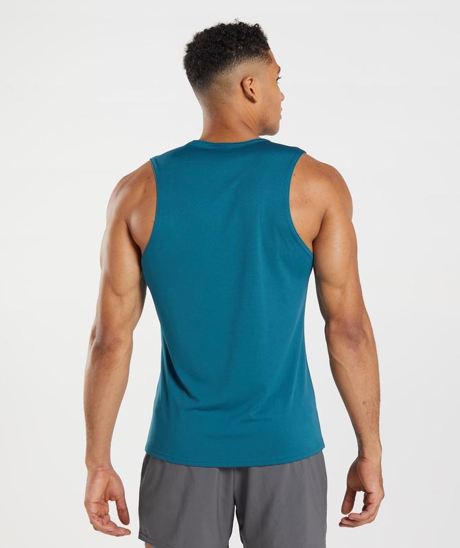 Gymshark Arrival Tank Tanktop Blauw | 75JOQXPHN