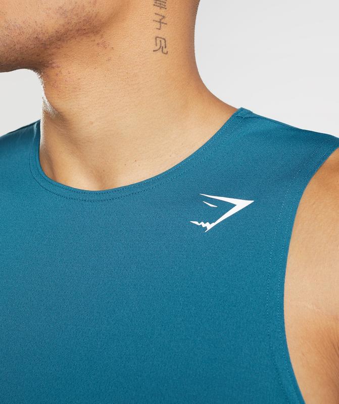 Gymshark Arrival Tank Tanktop Blauw | 75JOQXPHN