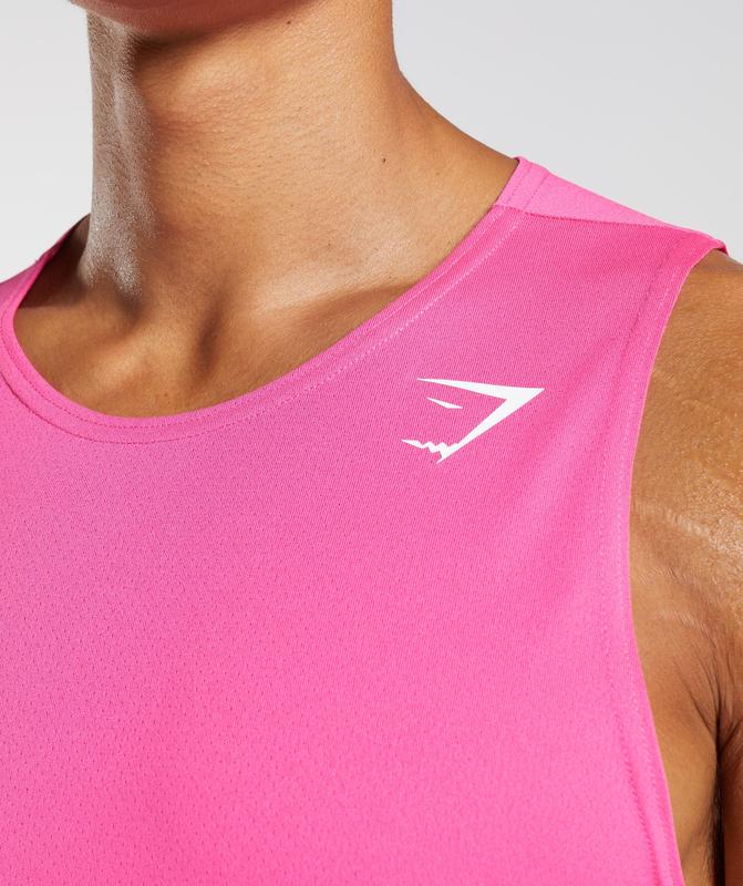 Gymshark Arrival Tank Tanktop Fuchsie | 20XSRFTZP