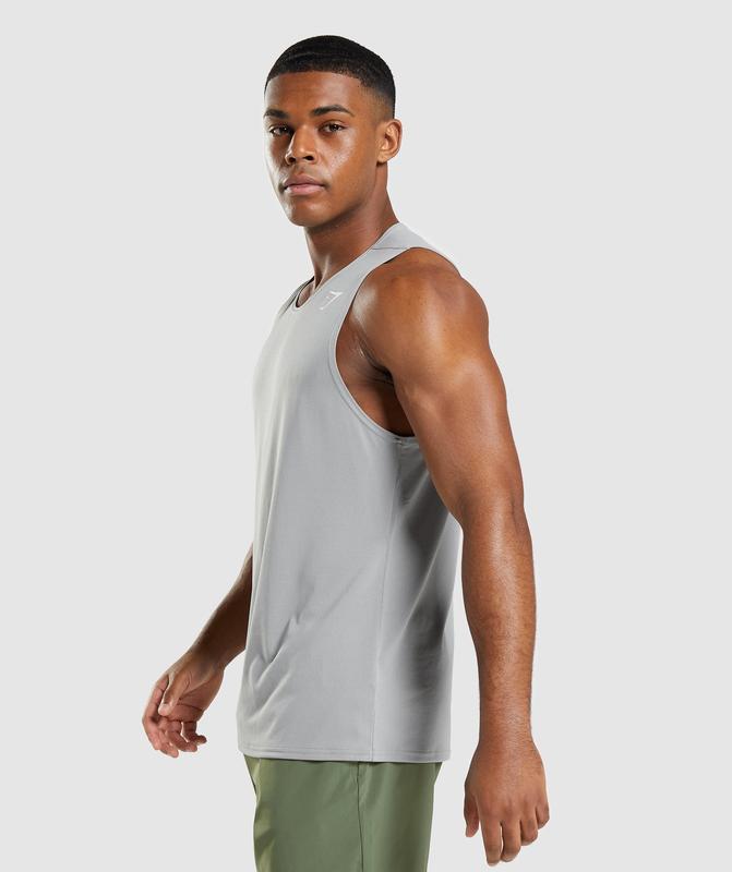 Gymshark Arrival Tank Tanktop Grijs | 96RPAJOIL