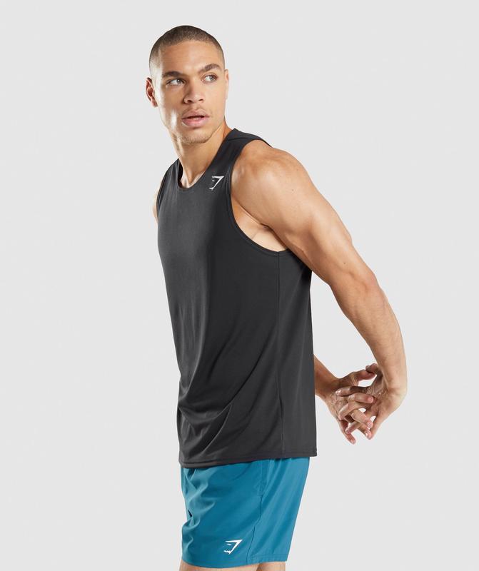 Gymshark Arrival Tank Tanktop Zwart | 24VLXOIUS