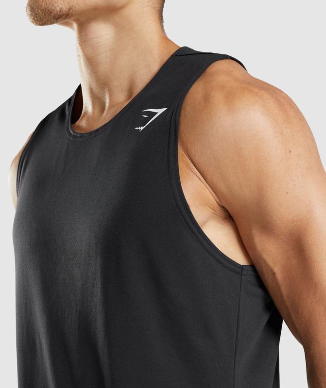 Gymshark Arrival Tank Tanktop Zwart | 24VLXOIUS