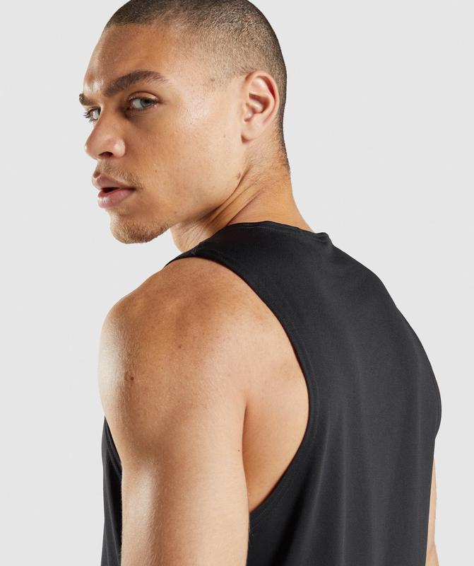 Gymshark Arrival Tank Tanktop Zwart | 24VLXOIUS