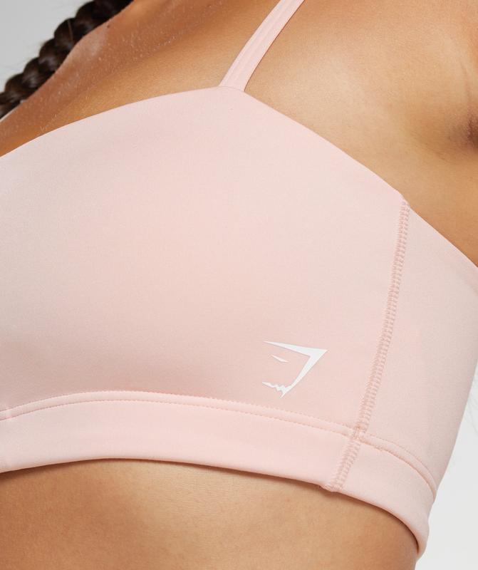 Gymshark Bandeau Sports Bra Sports Bras Roze | 95LAKSECQ