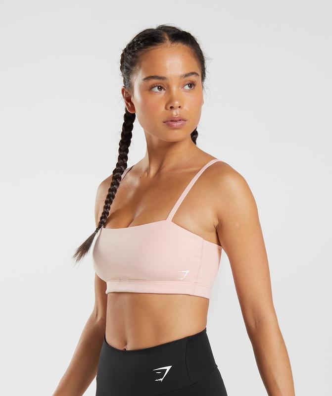 Gymshark Bandeau Sports Bra Sports Bras Roze | 95LAKSECQ