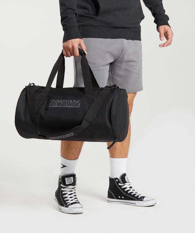 Gymshark Bold Barrel Bag All Bags Zwart | 76ATLSYXV