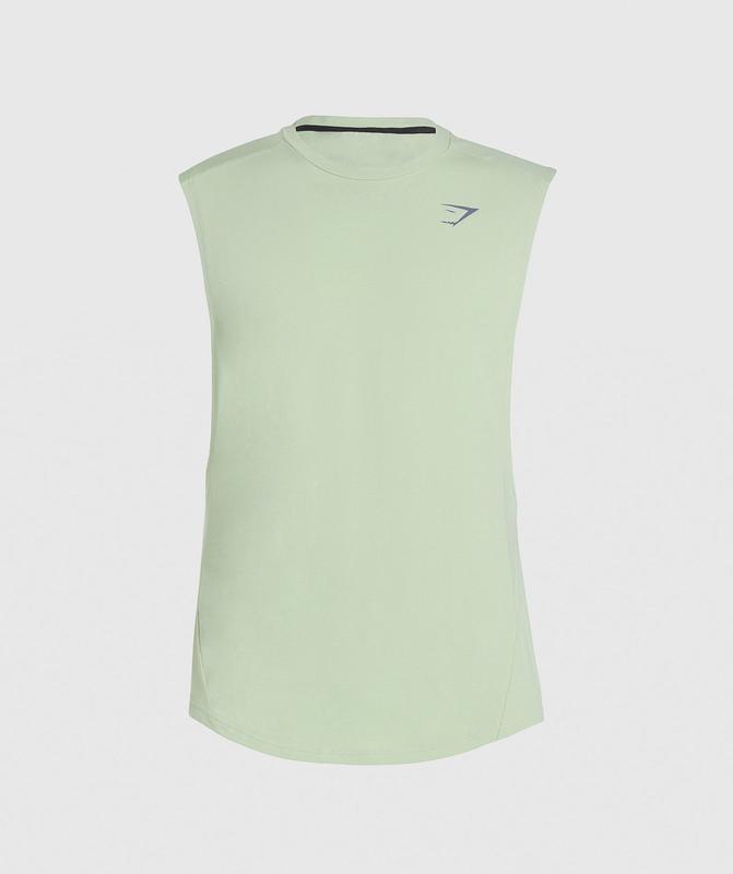 Gymshark Bold Drop Arm Tank Drop Armhole Tank Groen | 48IUWEJYS