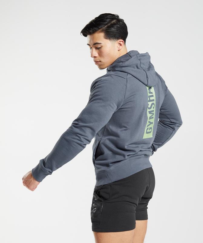 Gymshark Bold Hoodie Hoodies Blauw | 79MSAPNYG