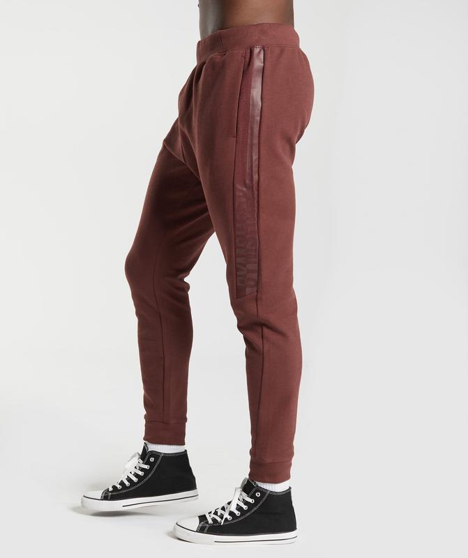 Gymshark Bold React Joggers Joggingbroek Bruin | 47EFWPQNJ