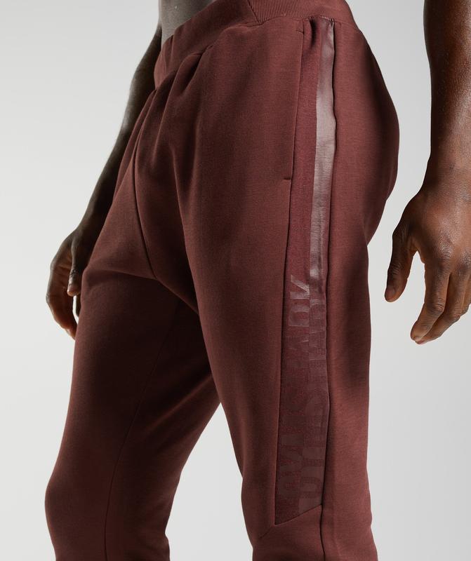 Gymshark Bold React Joggers Joggingbroek Bruin | 47EFWPQNJ