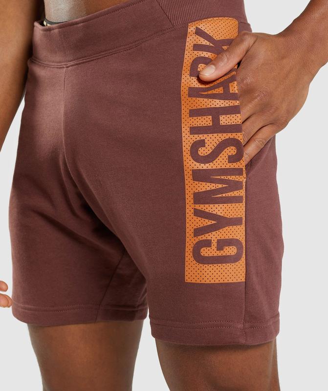 Gymshark Bold Shorts Korte Broek Bruin | 75HJFDIAQ