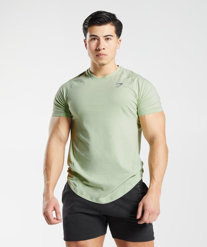 Gymshark Bold T-Shirt T-Shirts Groen | 90RVZKBPN