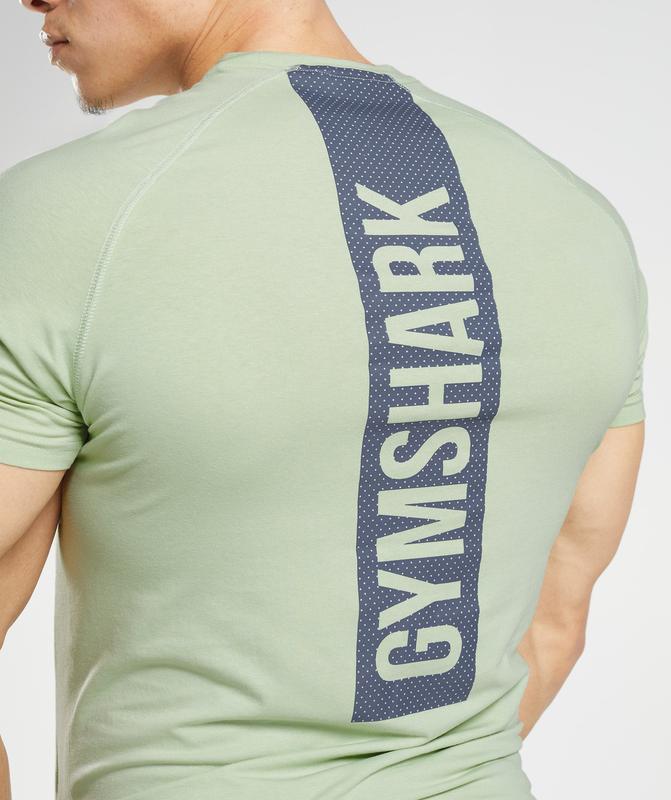 Gymshark Bold T-Shirt T-Shirts Groen | 90RVZKBPN