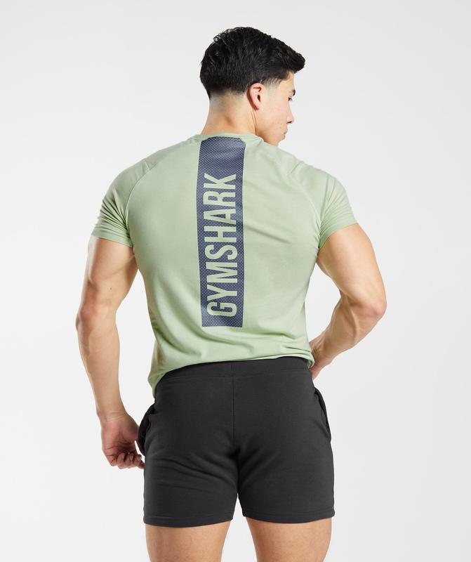 Gymshark Bold T-Shirt T-Shirts Groen | 90RVZKBPN