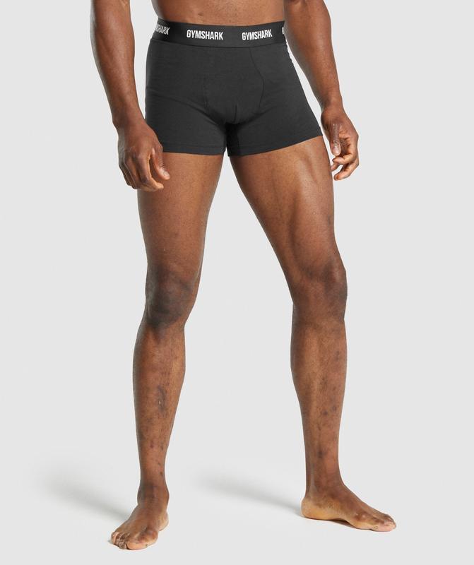 Gymshark Boxers 2pk Ondergoed Zwart | 86LDIJTGC