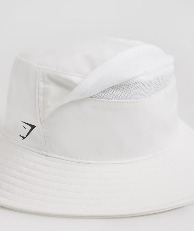 Gymshark Bucket Hat Caps Wit | 60HPKSMQY