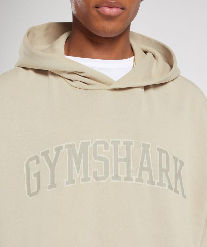 Gymshark Collegiate Hoodie Hoodies Lichtturkoois | 67FUTPRMN