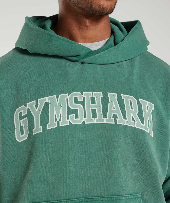 Gymshark Collegiate Hoodie Hoodies Lichtturkoois | 06JUEKRMB