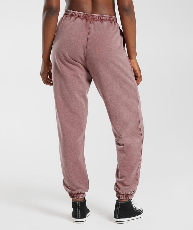 Gymshark Collegiate Joggers Broek Bordeaux | 72OUJHZIK