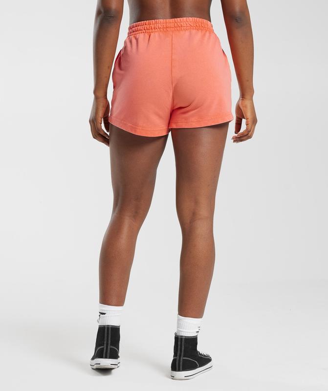 Gymshark Collegiate Sweat Shorts Korte Broek Oranje | 14BDATFMI