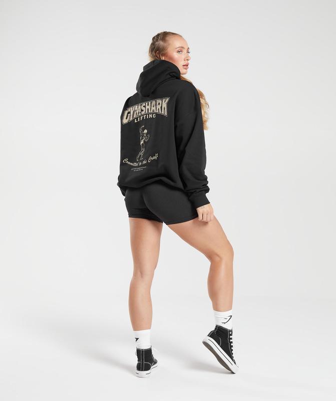 Gymshark Committed To The Craft Hoodie Hoodies Zwart | 49MWOARID