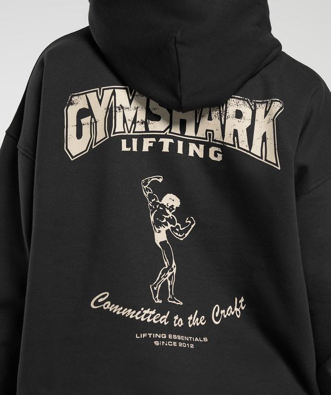 Gymshark Committed To The Craft Hoodie Hoodies Zwart | 49MWOARID